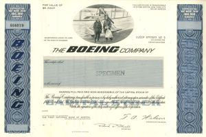 Boeing Co. - Stock Certificate